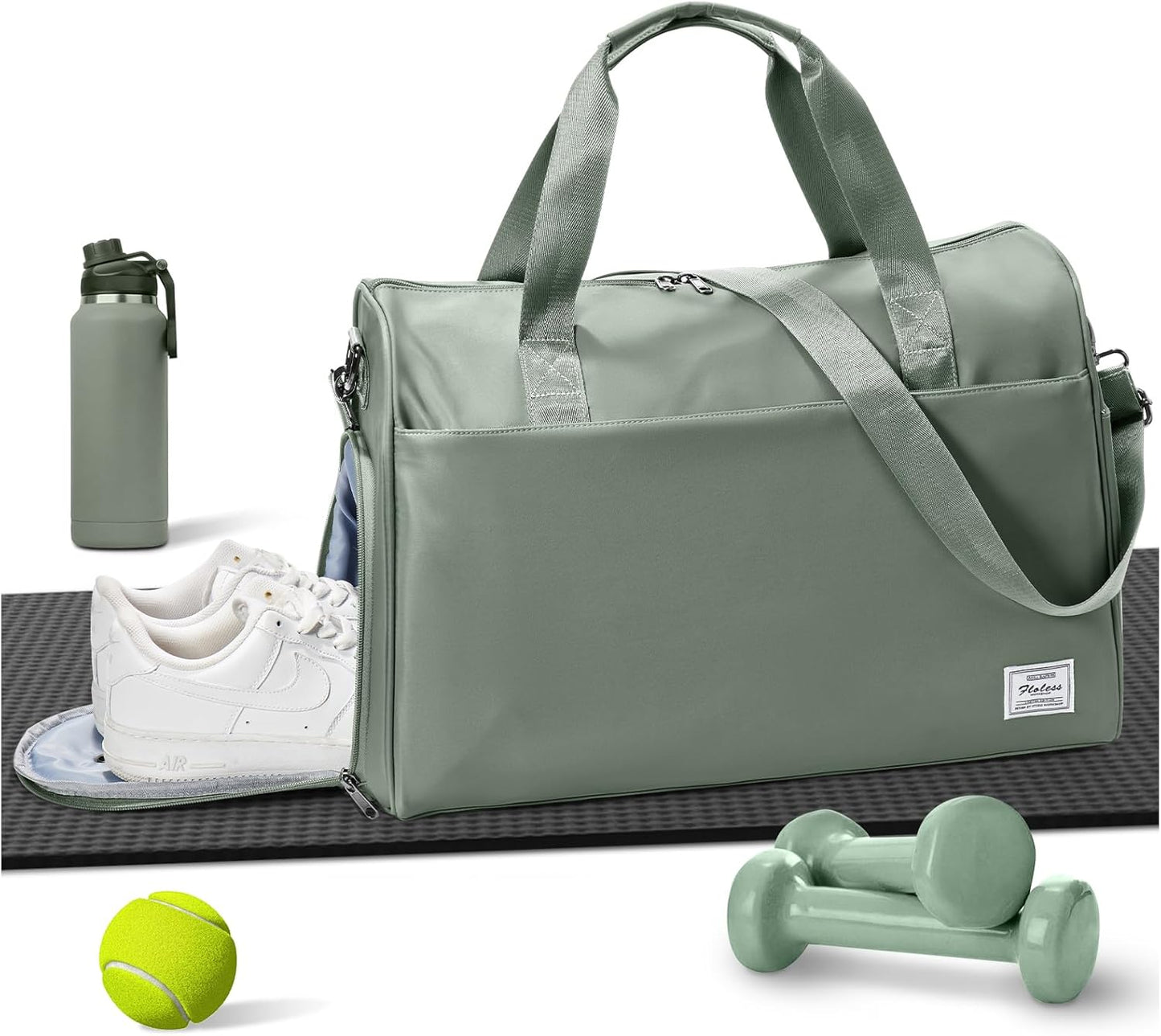 Gym Bag Womens Mens with Shoes Compartment and Wet Pocket Travel Duffel Bag for Women for Plane Sport Gym Tote Bags Swimming Yoga Waterproof Weekend Overnight Carry on Bag Hospital Holdalls - Colors A
