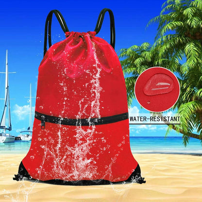 HOLYLUCK Drawstring Backpack Bag Sport Gym Sackpack - Colors A