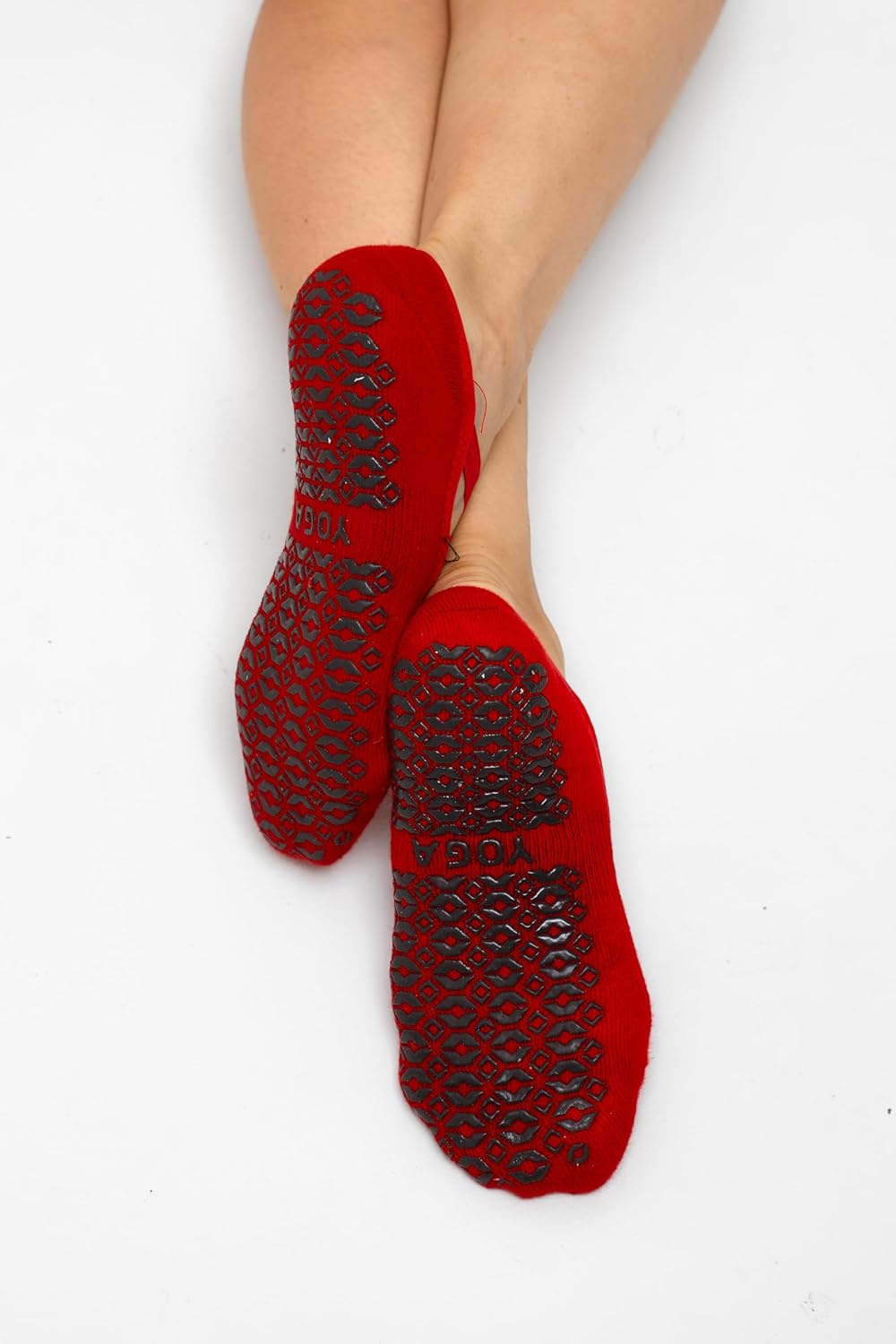 Non Slip Yoga Socks for Women, Grippy Socks with Rubber Dots for Pilates, Barre & Yoga, 2 Pairs