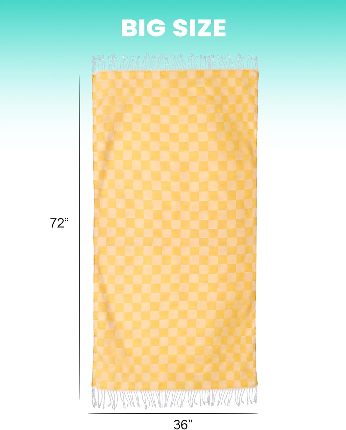 2 Packs Checkered Plaid Yoga Blanket Turkish Towel Extra Large Meditation Supplies Mat Cover Beach Blanket Women Birthday Gift for Mom Wife Sister Girlfriend Mother Adult Friend Husband Son Daughter
