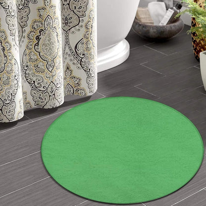 Machine Washable Modern Round Area Rug, Room Sofa Yoga Soft Round Carpet, Home Decor Non Slip Kitchen Office Circle Rug Grey, 24inch
