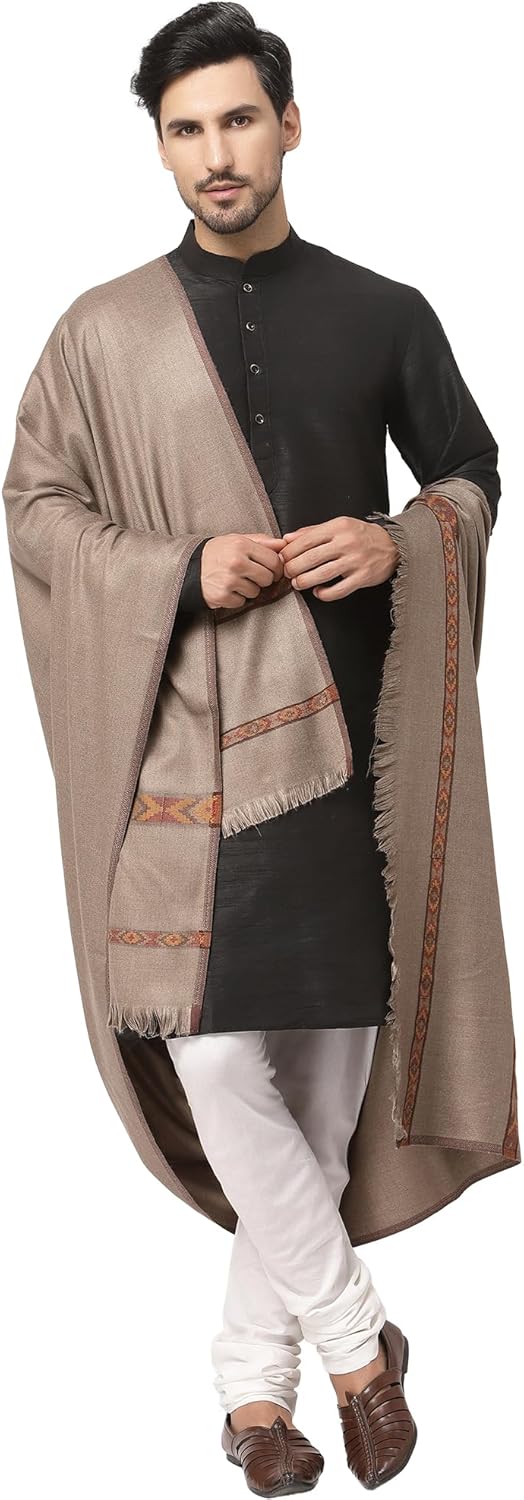 Weavers Villa Meditation Shawl/Wrap, Oversize Scarf or Stole. Unisex