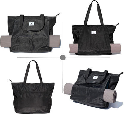 ESVAN Yoga Mat Bag Yoga Tote Carrier Shoulder Bag Carryall Tote for Office,Yoga,Pilates,Travel,Beach and Gym