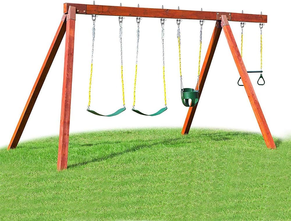 SELEWARE Heavy Duty 180° Swing Hangers, Stainless Steel Eye Screw Bracket, 1800 LB Capacity Playground Yoga Hammock Rope Tire Web Chair Sandbag Punching Bag Porch Swing Sets (6 Pack)