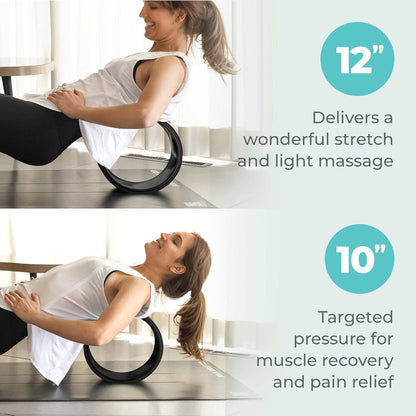 Chirp - Ultimate Back + Neck Bundle | 4-Pack Wheel Foam Roller Set for Back & Neck Pain Relief, Posture Corrector for Alignment & Support, 500lb Capacity, Includes Carrying Case, Mint