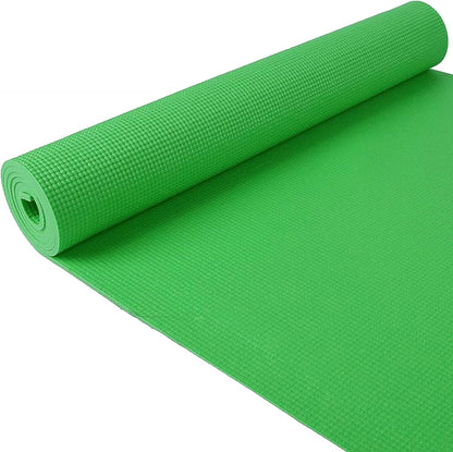 Fitvids All Purpose 1/4-Inch High Density Anti-Tear Exercise Yoga Mat with Carrying Strap, Multiple Colors