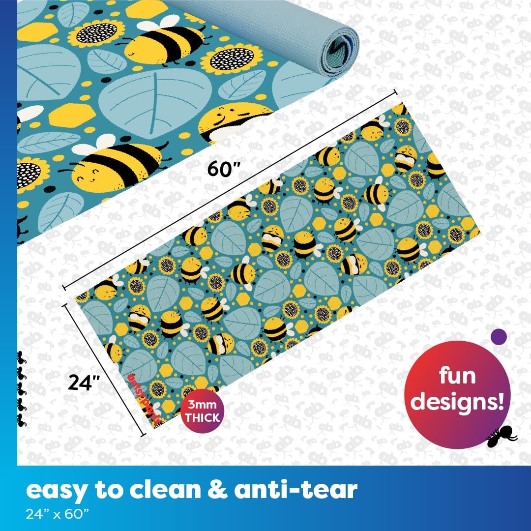 Antsy Pants Kids Yoga Mat - Yoga Mat for Kids, Yoga Mats for Home Workout, Travel Yoga Mat, Yoga Mat Non Slip, 60” x 24”, 3mm Free of Toxic Phthalates
