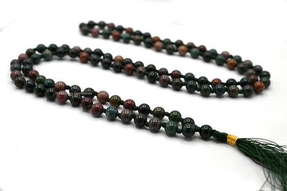 Amazing Gemstone 108 Beads Handmade Mala (Knotted, Rudraksha) - Colors B