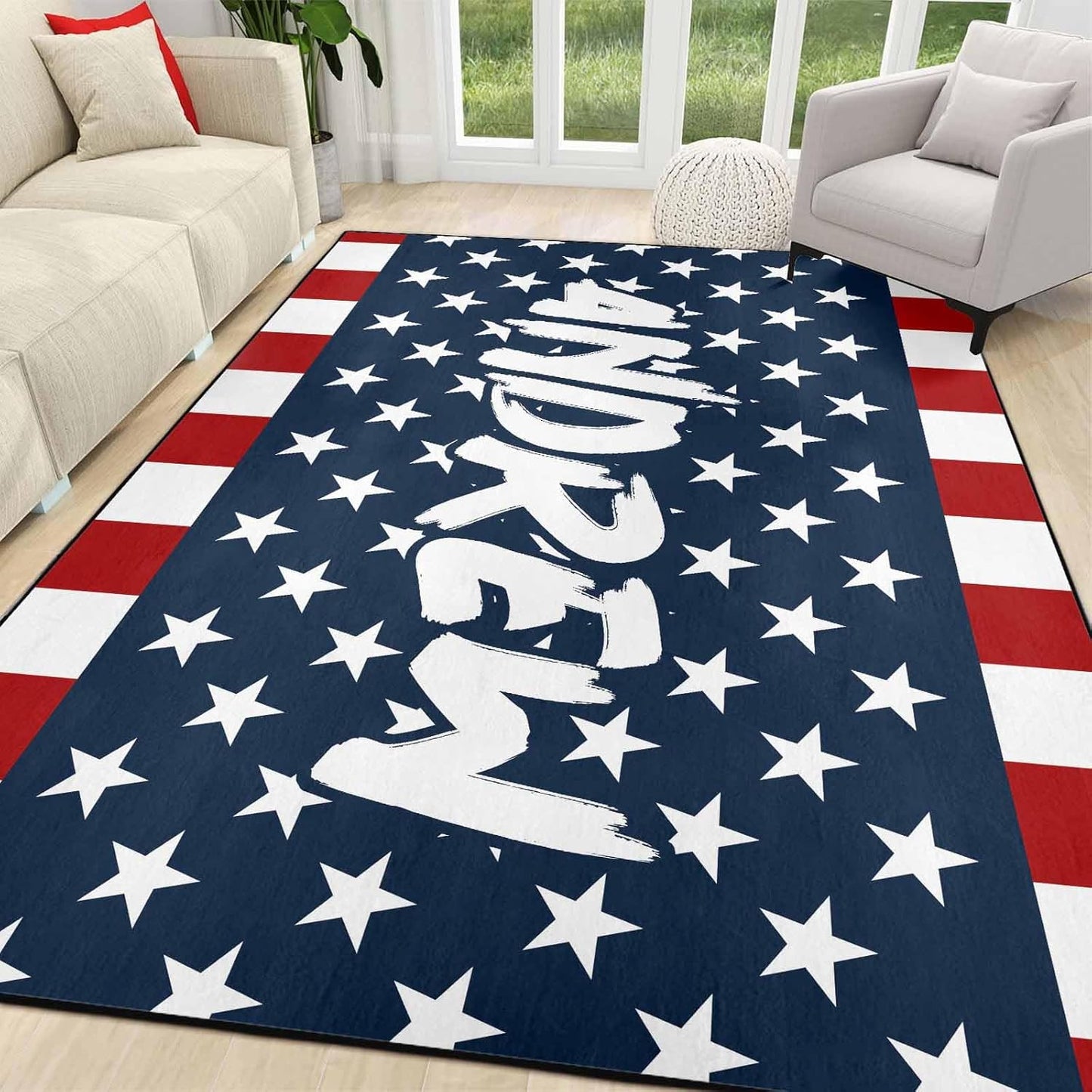 Personalized Family Name Initials Monogram Pink Rug, Shining Butterfly Printed Carpets for Girls Kids Butterfly Theme Living Room Indoor Bedroom Decor 5'×7' Soft Polyester Yoga Mat