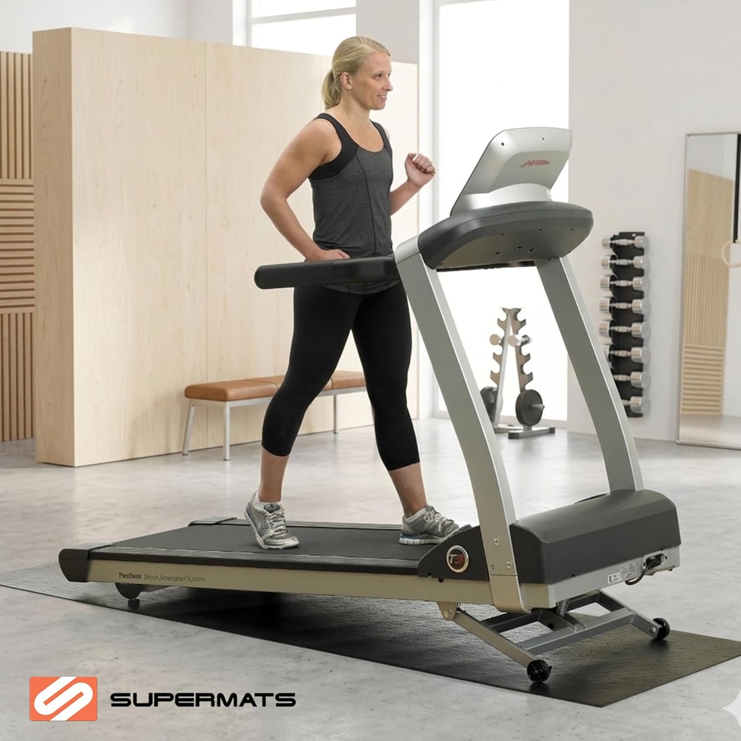 SuperMats Made in U.S.A. for Treadmills Ellipticals Rowing Machines Recumbent Bikes and Exercise Equipment
