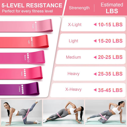 Pilates Ring and Ball Set for Women, Home Workout Pilates Kit, Magic Circle Hoop with 5 Resistance Bands, Pilates Equipment Fitness Essentials Starter Set Accessories
