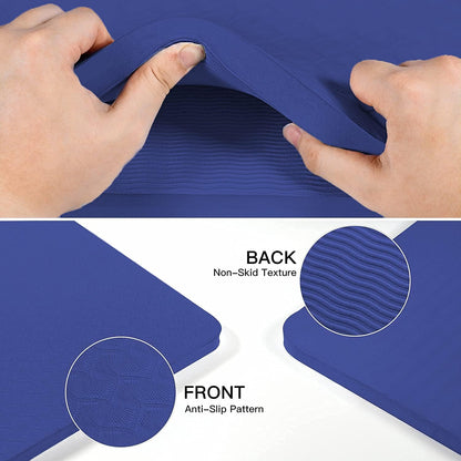 Hatha Yoga 4/5 inch TPE Yoga Mat Fitness & Exercise Mats Large Size 72"L x 32"W Non-Slip Anti-Tear For Women Men