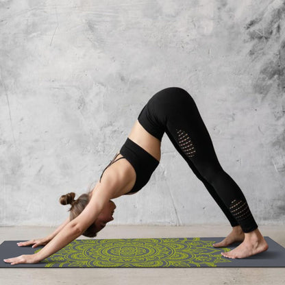 Hot Yoga Mat Towel with Corner Pockets Yoga Towels for Hot Yoga Non Slip with Travel Bag Sweat Absorbent Yoga Blankets Mat Cover for Workout Gym 70"x26" (Mountain-01, 70x26)