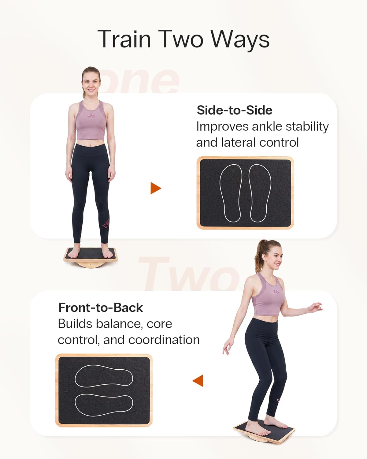 StrongTek Professional Wooden Balance Board, Rocker Board, Wood Standing Desk Accessory, Balancing Board for Under Desk, Anti Slip Roller, Core Strength, Stability, Office Wobble Boards