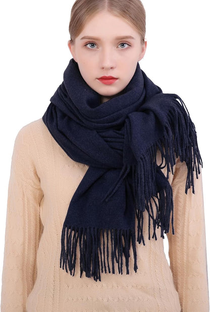 RIIQIICHY Winter Scarfs for Women Pashmina Shawls Wraps for Evening Dresses Large Warm Soft Scarves