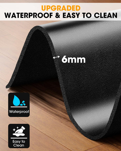 Stepwaver Walking Pad Mat for Carpet, Treamill Mat for Hardwood Floors, High Density, 1/4 Thickness, Folable, Floor Protection for Bike, Elliptical, Treadmill