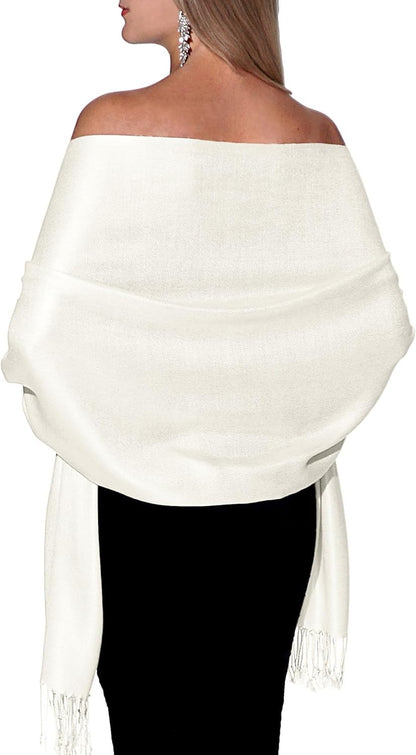 Pashmina Shawls and Wraps for Evening Dresses, Large Soft Pashminas Wedding Shawl