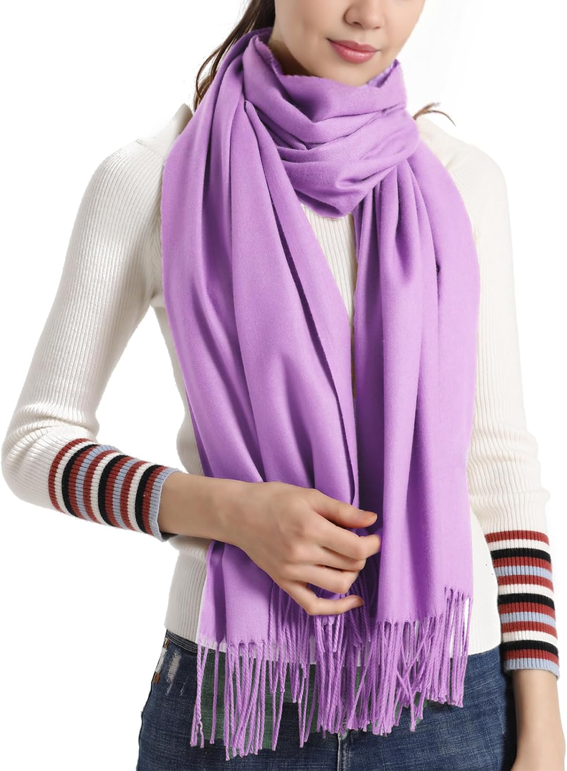 Pashmina Scarf and Shawl - Soft Women Pashminas Wrap for Wedding Evening Party dresses