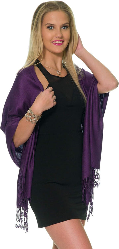 Pashmina Shawls and Wraps for Evening Dresses, Large Soft Pashminas Wedding Shawl