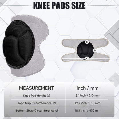 Knee Pads, Thick Sponge Anti-slip, Collision Avoidance Knee Pads, for Running, Mountaineering, House Working,Gardening Maintain (Pink, Large)