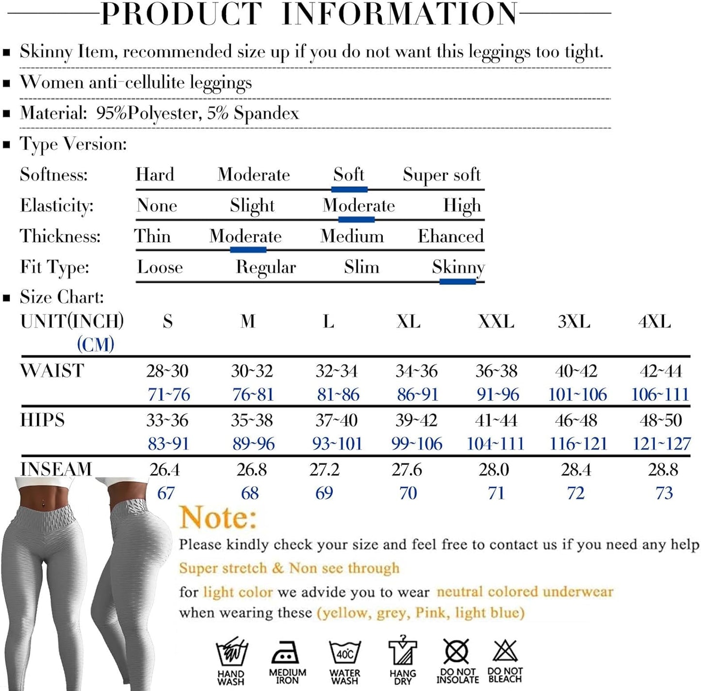 JGS1996 Butt Lifting Leggings for Women Tummy Control Workout Yoga Pants High Waisted Scrunch Booty Gym Tights