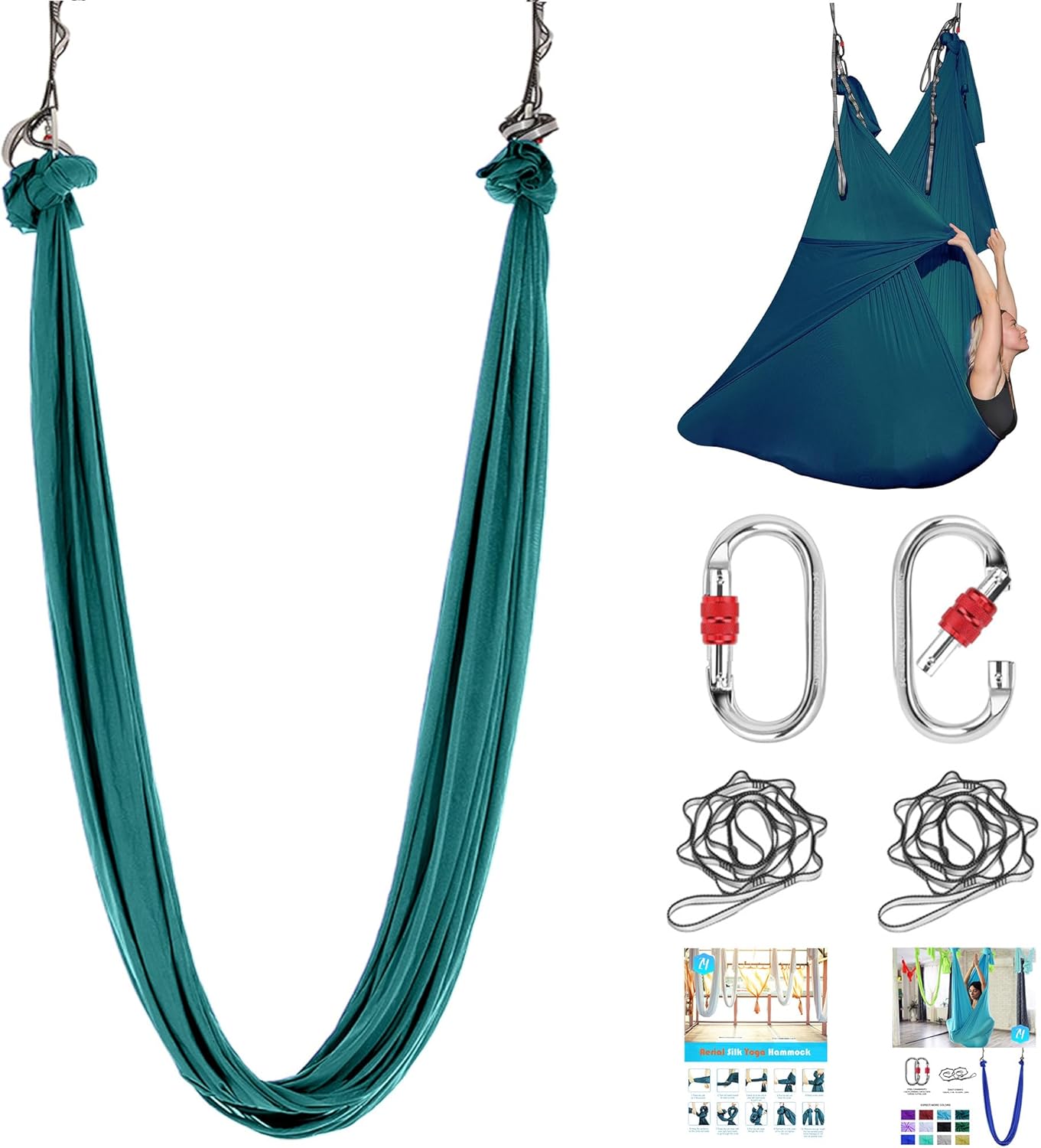 5.5 Yards Aerial Silk Swing Outdoor Hammock Aerial Yoga Swing For Adults,Aerial Yoga Hammocks for outside