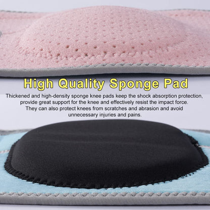 HUEGLO Protective Knee Pads for Dancers,Volleyball Knee Pad for Girls,Soft Sponge Knee Pads for Avoid Floor Burns & Bruising,1Pair,Black,Medium