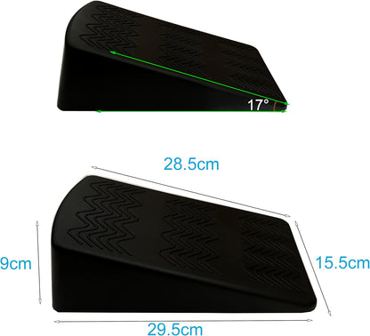 qibylift quat Wedge Block Pairs, YOGA Pilates Block Slant Board Calf Stretcher, Exercise Ramps for Weightlifting, Squat Wedges, Home Gym, Weight Lifting & Yoga