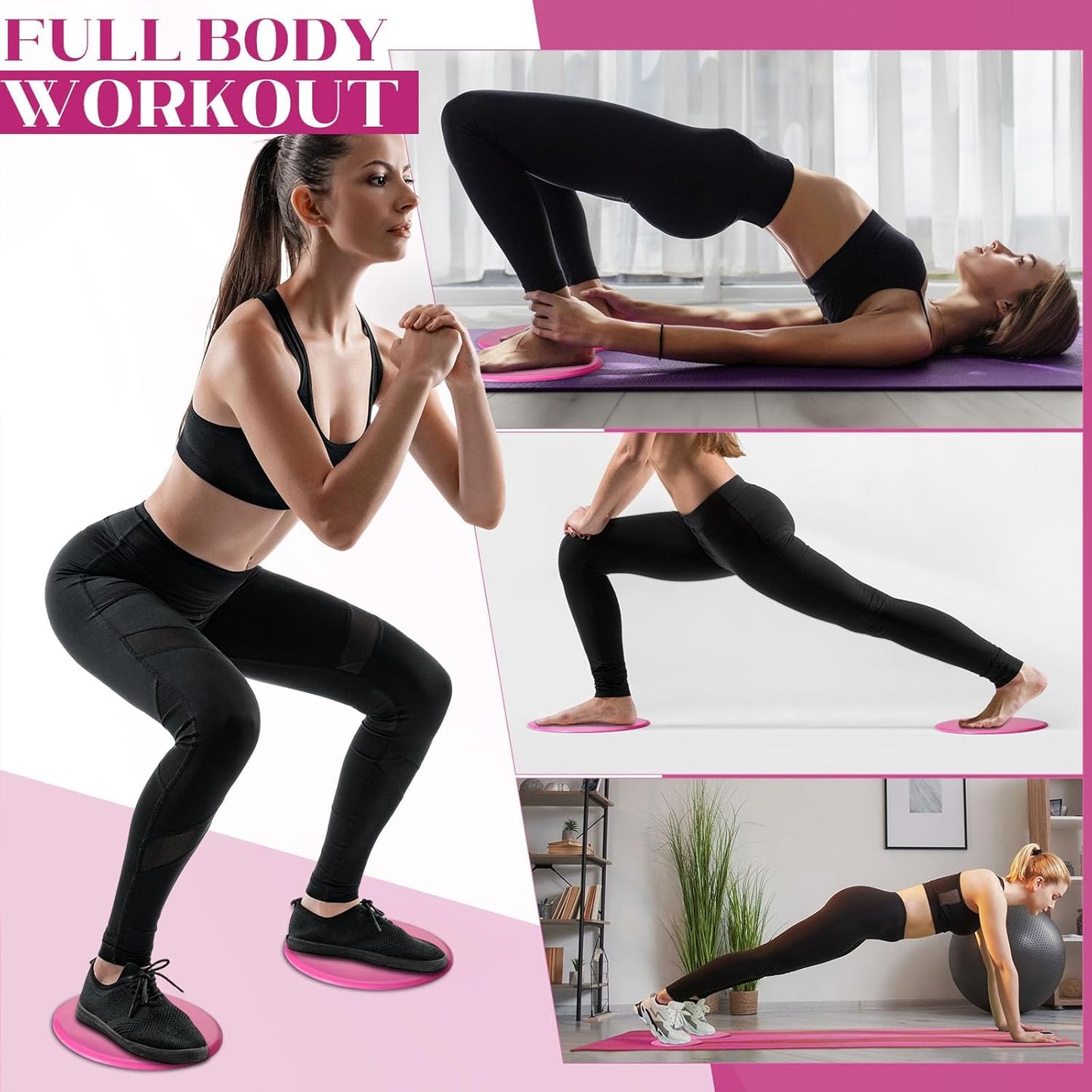 14 Pcs Pilates Kit Home Workout Kit for Women,Pilates Equipment Kit for Gym Studio Travel