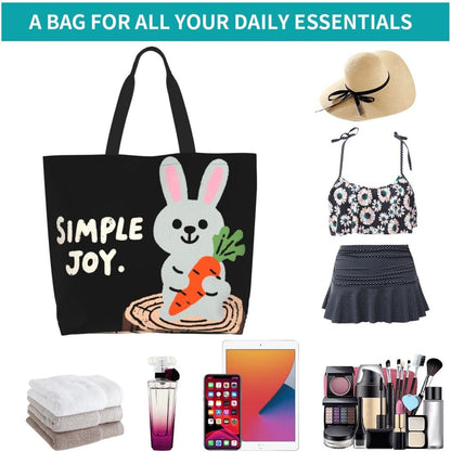 Tote Shoulder Bag Large Durable Reusable Eco-friendly Handbag Lightweight Stylish for Daily Use-19.7x15.7x5.9 Inch - Colors B
