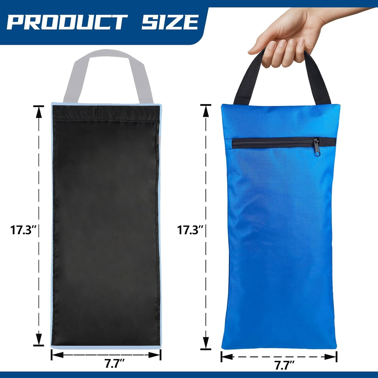 Unfilled Sandbag with Dual Compartment for Yoga 2 Pack Not Include Fillers