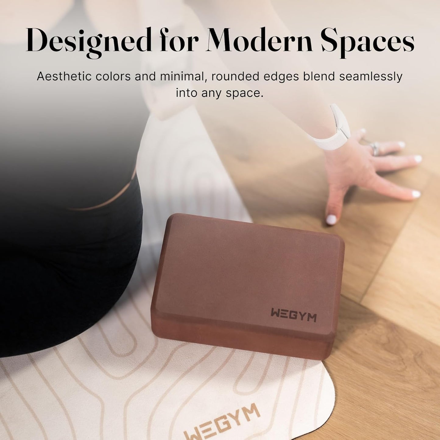 WeGym Yoga blocks with Anti-Slip, Comfortable Grip, Sturdy Sides for Secure Workouts at Home, for Yoga, and Pilate Training