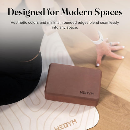 WeGym Yoga blocks with Anti-Slip, Comfortable Grip, Sturdy Sides for Secure Workouts at Home, for Yoga, and Pilate Training