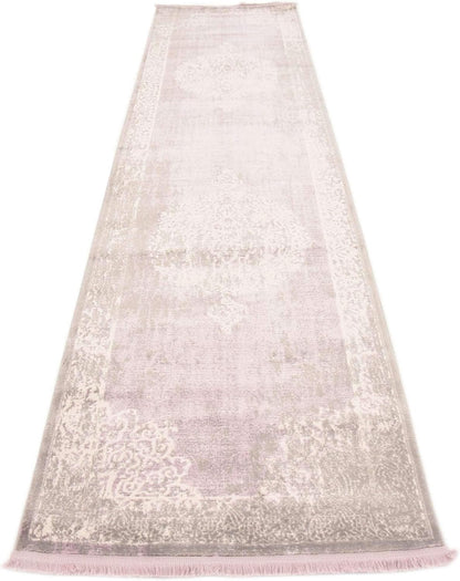 Unique Loom New Classical Collection Area Rug - Olwen (4'Round, Purple/ Gray)