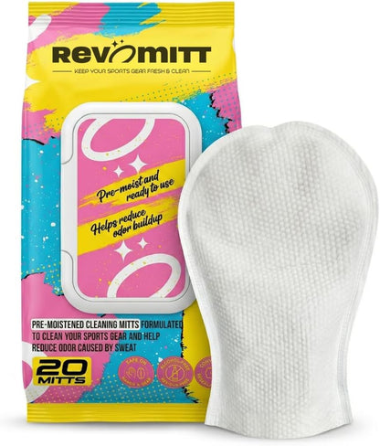 Sports Gear Cleaning & Deodorizing Mitts - 20 Count