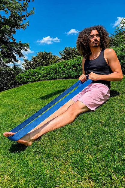 Extra-Wide 2 Inch Cotton Yoga Strap: Stretching, Physical Therapy, Exercise