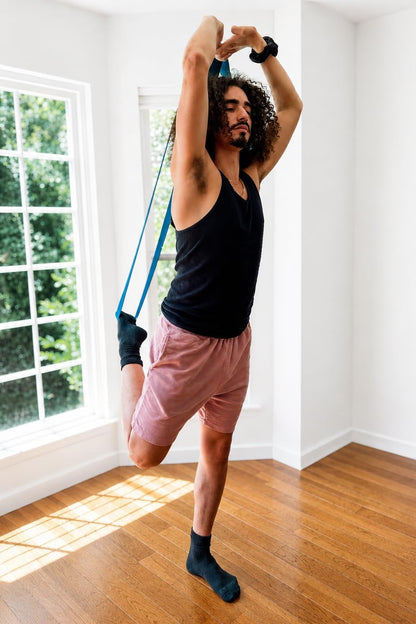 Extra-Wide 2 Inch Cotton Yoga Strap: Stretching, Physical Therapy, Exercise