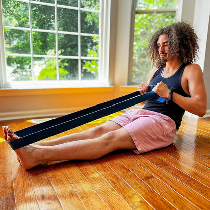Extra-Wide 2 Inch Cotton Yoga Strap: Stretching, Physical Therapy, Exercise