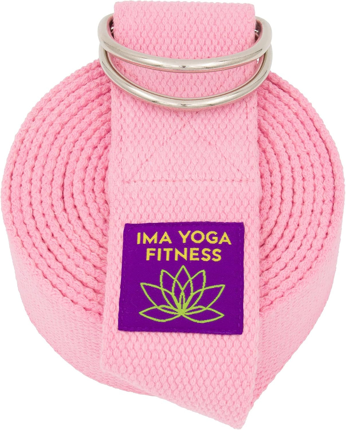Extra-Wide 2 Inch Cotton Yoga Strap: Stretching, Physical Therapy, Exercise