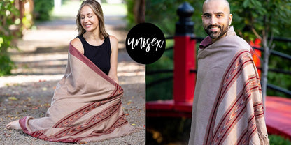 Meditation Shawl – Unisex Prayer Wrap, Large Scarf & Yoga Blanket – Soft, Lightweight & Multipurpose