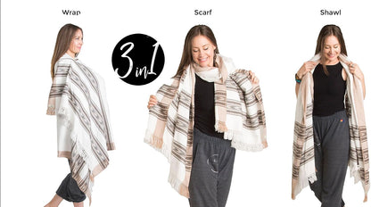 Meditation Shawl – Unisex Prayer Wrap, Large Scarf & Yoga Blanket – Soft, Lightweight & Multipurpose