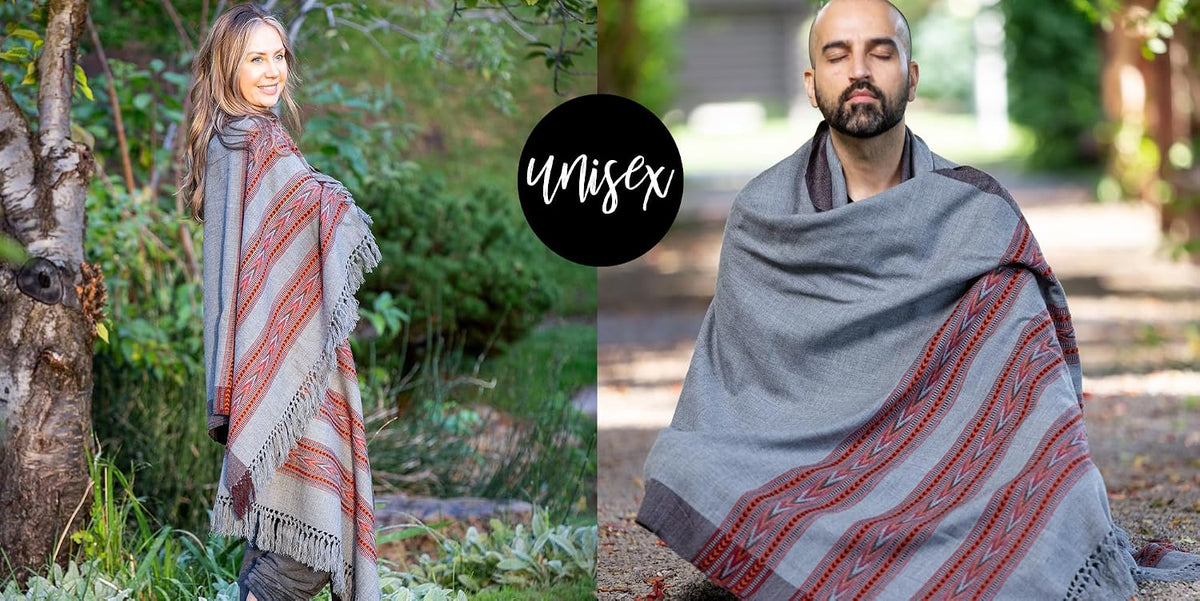Meditation Shawl – Unisex Prayer Wrap, Large Scarf & Yoga Blanket – Soft, Lightweight & Multipurpose