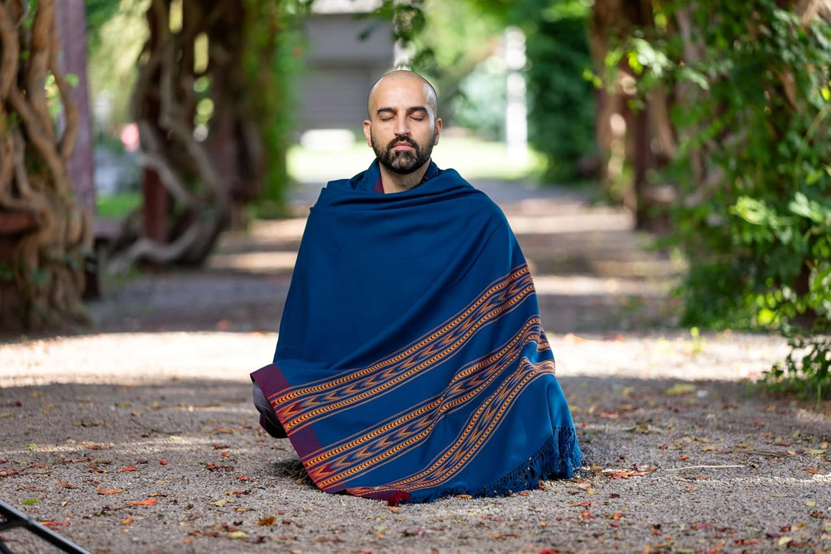 Meditation Shawl – Unisex Prayer Wrap, Large Scarf & Yoga Blanket – Soft, Lightweight & Multipurpose