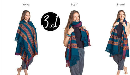 Meditation Shawl – Unisex Prayer Wrap, Large Scarf & Yoga Blanket – Soft, Lightweight & Multipurpose