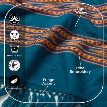 Meditation Shawl – Unisex Prayer Wrap, Large Scarf & Yoga Blanket – Soft, Lightweight & Multipurpose