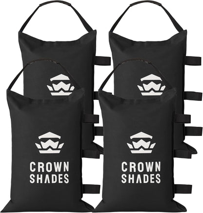 Sand Bags for Canopy Legs, 120 LBS, Black (Unfilled)