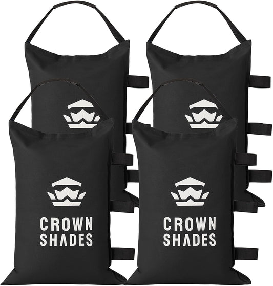 Sand Bags for Canopy Legs, 120 LBS, Black (Unfilled)