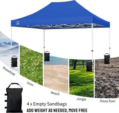 Sand Bags for Canopy Legs, 120 LBS, Black (Unfilled)