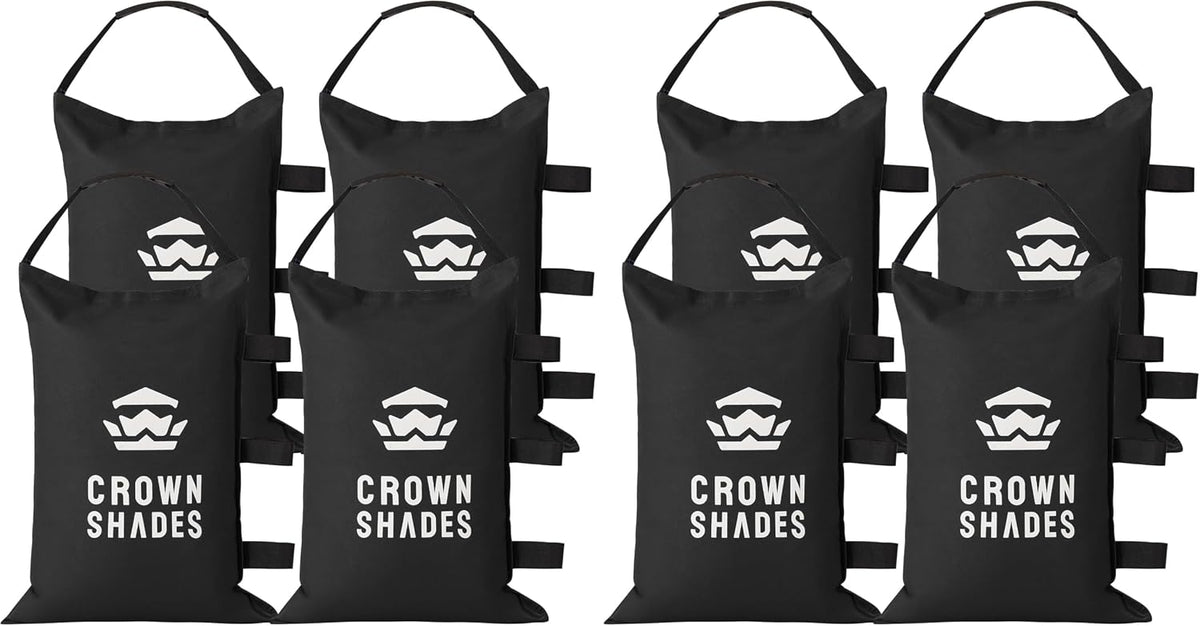Sand Bags for Canopy Legs, 120 LBS, Black (Unfilled)