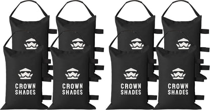 Sand Bags for Canopy Legs, 120 LBS, Black (Unfilled)
